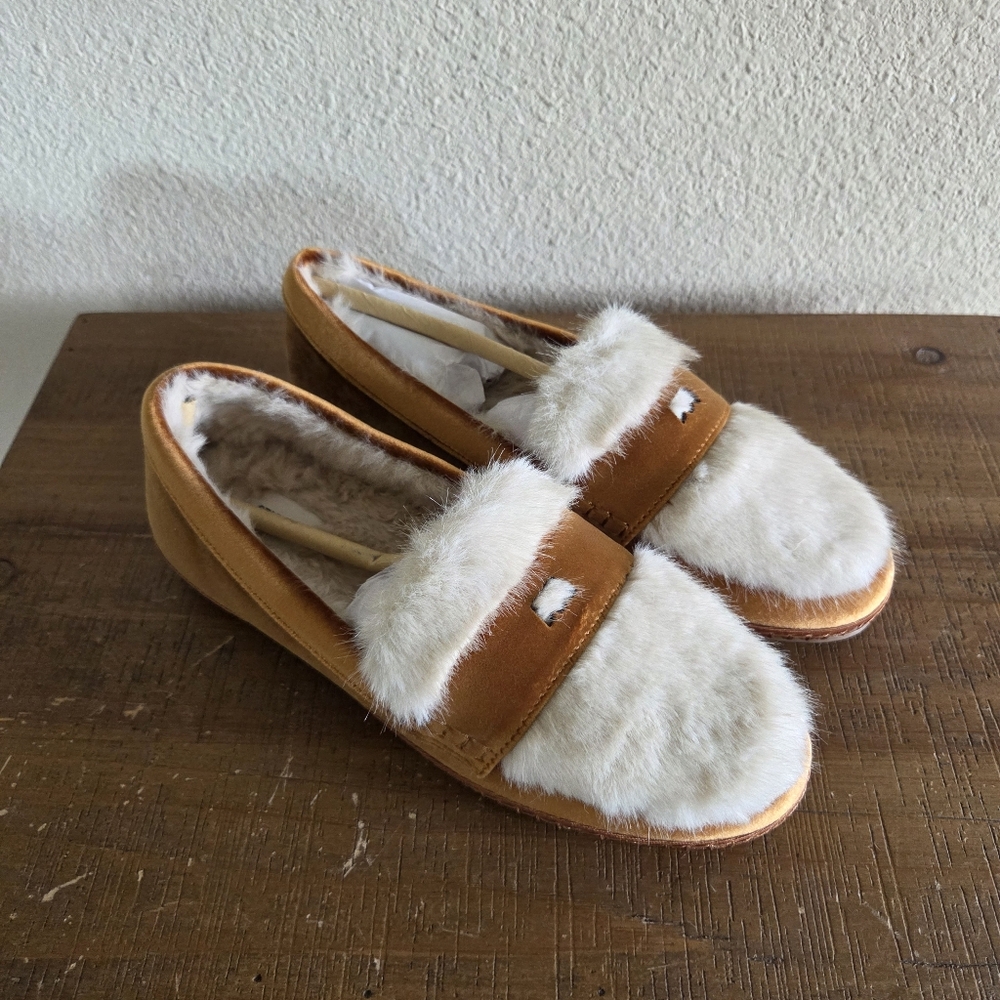 Birdies The Heron Loafer Cozy Size 6 New $155 Faux Fur